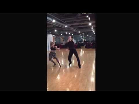 Elena Nesterova-Igor Boev Cha-cha-cha Practice before BLackpool Dance Festival 2015