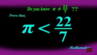 What is the value of Pi | Pi is not equal to 22/7