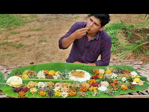 ONAM SADHYA | 100 Varieties of Ona Sadhya | 100 Items in One Leaf | Village Food