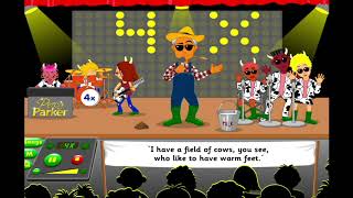 4 Times Table Song - Percy Parker - Warm Feet - with animation and lyrics