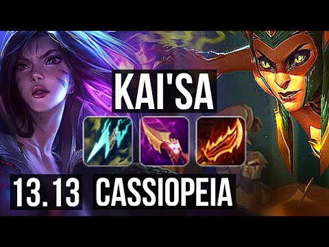 KAI'SA & Rakan vs CASSIOPEIA & Leona (ADC) | 75% winrate, 10/1/10 | KR Grandmaster | 13.13