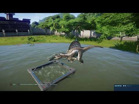 Jurassic World Evolution Spinosaurus Feeding