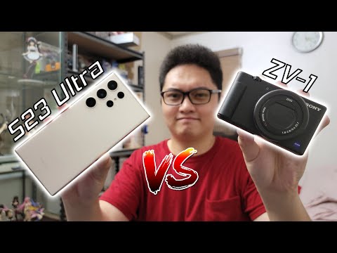 Samsung Galaxy S23 Ultra VS Sony ZV-1 Camera Comparison - Is a 2023 Smartphone Camera Better?