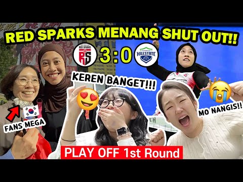 FANS🇰🇷 HARDLINE MEGA MO CRYING😭 RED SPARKS WIN PLAY OFF‼️ BEFORE&AFTER MATCH @sieun_1130