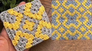 Amazing crochet square pattern for beginners
