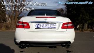 Video: MERCEDES-BENZ E-Klasse W207 Cabriolet 4-Zylinder