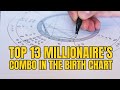Top 13 Millionaire's Combo in the Birth Chart - What Makes Rich People Rich Astrology