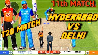 DC VS SRH--DELHI CAPITALS VS SUNRISERS HYDERABAD IPL 2020 LIVE STREAM IN Real Cricket™ 20