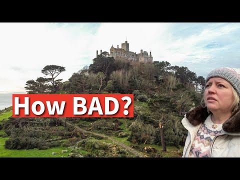 St Michael's Mount after Storm Goretti - First look at damage to Cornwalls best tourist attraction 