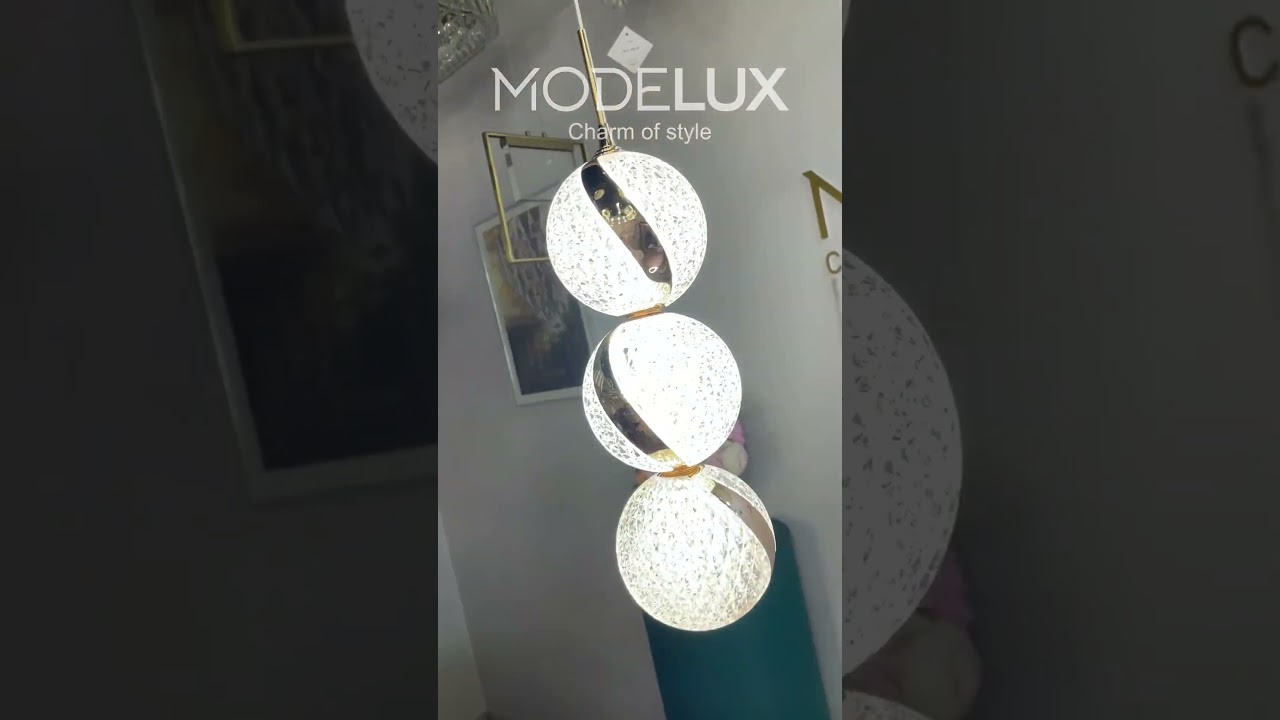 Подвесной светильник 10*10*200 см, LED 15W, 4000K, Золото MODESTYLE MS.89120.1