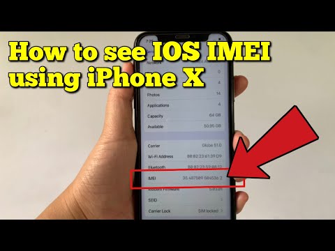 How to see IOS IMEI using iPhone X