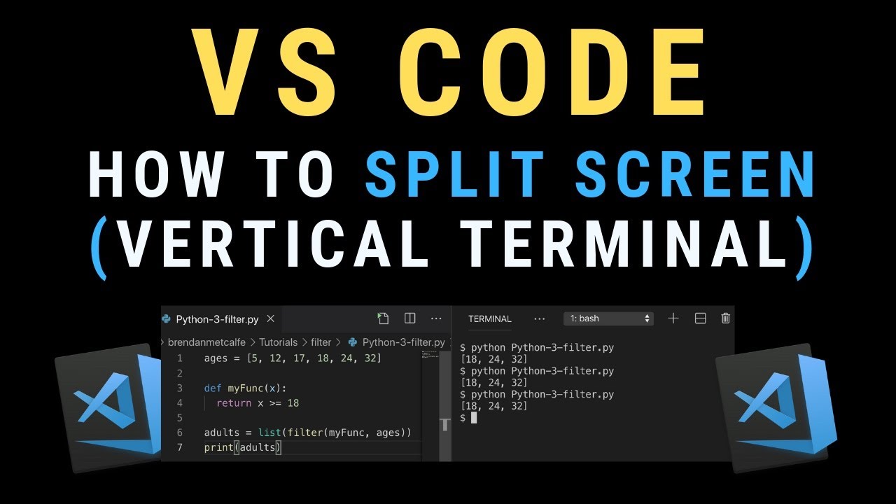 VS Code for Beginners - 2 Ways to Split Screen Vertically TUTORIAL