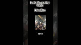 Vela e sinalizador pôem fogo em bar na suíça!!! #Suíça #CransMontana #Incendio #Noticias #Tragedia