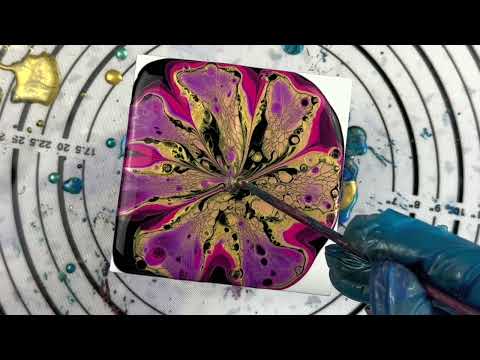 #199 A BLOOM WITH PRE-MIXED PAINTS?  REALLY? YES, REALLY! Fluid Art Tutorial