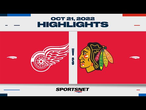 NHL Highlights | Red Wings vs. Blackhawks - October 21, 2022