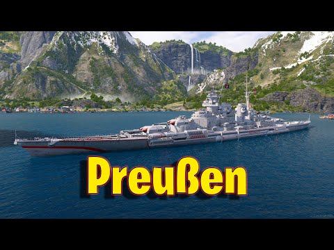 Meet The Preußen! Legendary German Battleship in World of Warships Legends!