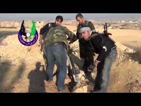 استهداف مقرات النظام في رحبة الشقيف في حلب بصواريخ محلية الصنع من قبل كتيبة الباز