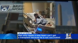 В США пациенту отказали в пересадке сердца из-за отсутствия прививки от коронавируса (видео)