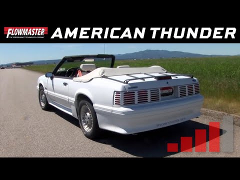 1987-93 Mustang GT 5.0L - American Thunder Cat-Back Exhaust System 817116