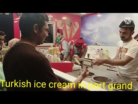 Turkish ice cream #in #port# granthttps://youtu.be/uXzFMOjRk6g#