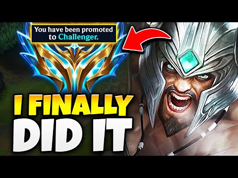I JUST HIT CHALLENGER WITH ONLY LETHALITY TRYNDAMERE (HIGHEST WIN RATE EVER)