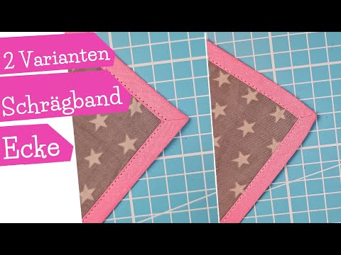Edge corner with bias binding - 2 variations | Sew bias binding corner | Sewing instructions | mo...
