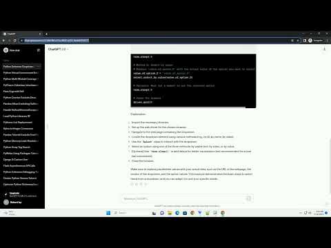 select item from HTML page using python selenium