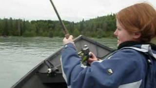 preview picture of video 'Kasilof River Alaska Fishing for Kings, Silvers, Sockeyes and Steelhead.'
