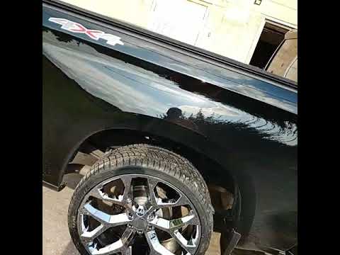 26 chrome snowflake replica on new chevy Silverado rims tires ulohos indianapolis