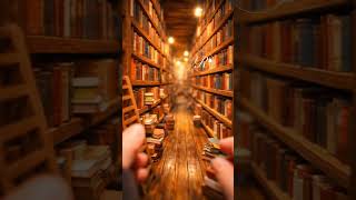【ミニチュア】本の奥に進むと…📚【ジオラマ風】