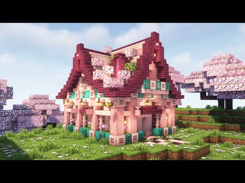 Minecraft | Cute Little Cherry House  | Minecraft Tutorial