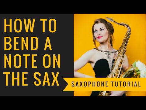 How to bend or slide of the sax. Create that 'sleazy sax' sound 🎶 Saxophone lesson/tutorial.