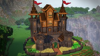 Minecraft: How To Build A Deepslate Castle For Survival | Tutorial