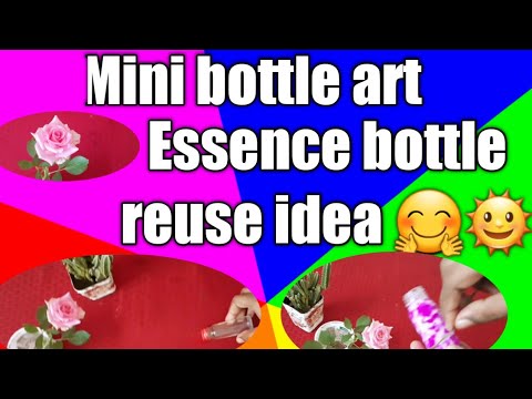 Miniature bottle art/Miniature bottle craft /Cute bottle art