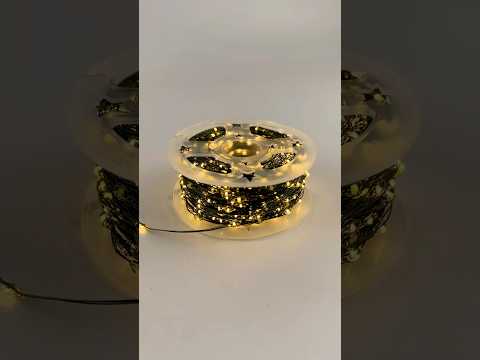 LED гирлянда новогодняя Капля росы 1000LED 50м цвет Теплый Белый, режим: мерцает каждый 6 диод, от 220В зеленый провод