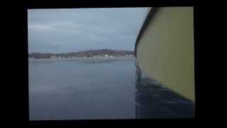 preview picture of video 'Ice boating on Whitmore Lake (19th Jan 2013)'