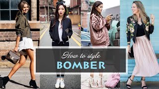 How to wear a BOMBER | Tips of layering casual outfits for women