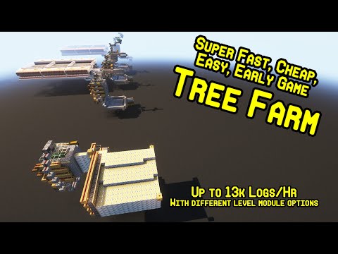 Easy Cheap Early Game Tree Farm | 13k logs/hr