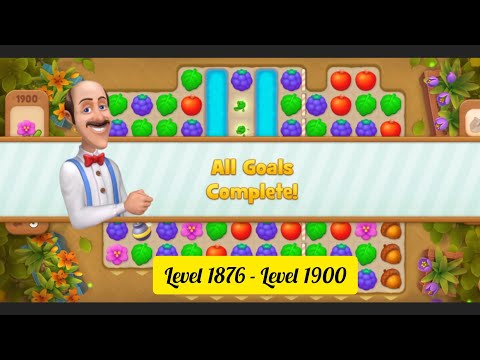 Gardenscapes ( Level 1876 - Level 1900 ) - All Puzzles - Gameplay PART - 132