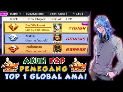 WAJIB DICONTOH | REVIEW AKUN FREE PLAYER PEMEGANG TOP 1 GLOBAL AMAI DISERVER 169 | OPM The Strongest