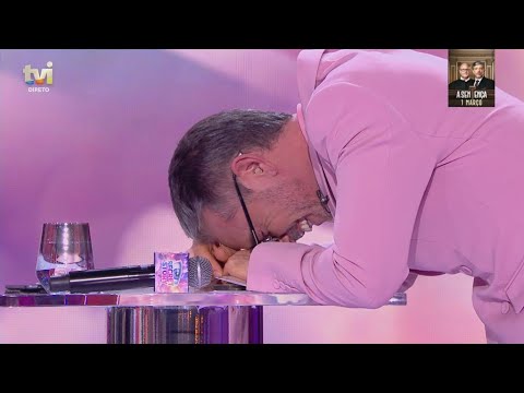Cláudio Ramos has a laughing fit live on air because of Joana Diniz! Watch the hilarious moment!