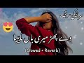 Way Phar Meri Baan Mahiya Slow Reverb TikTok Trending وے پھڑ میری باں ماہییا سر�