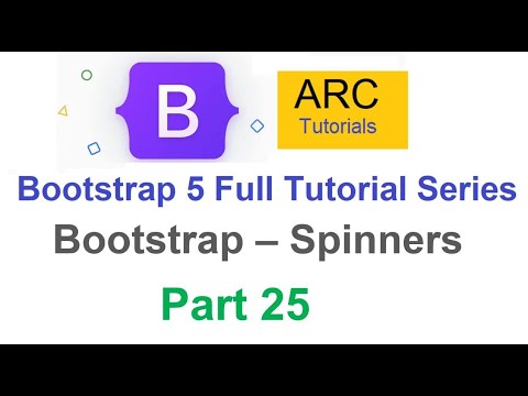 Bootstrap 5 Tutorial For Beginners 25 Bootstrap Spinners Tutorial
