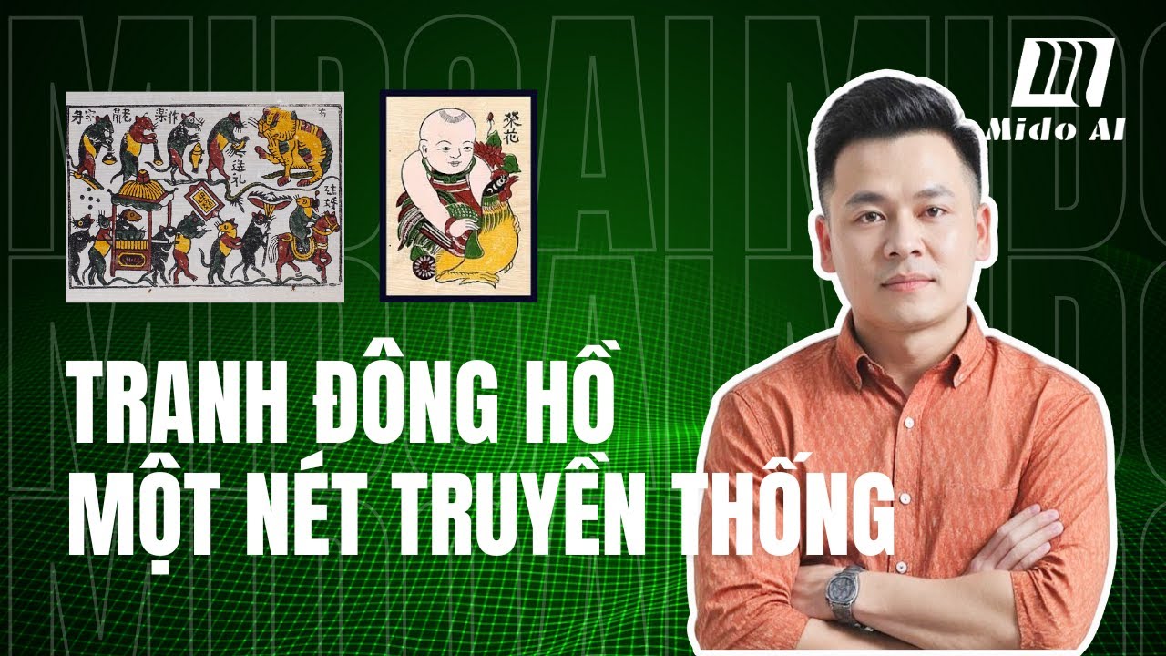 Tranh AI Đông Hồ Thể Hiện Nét Truyền Thống | Mido AI