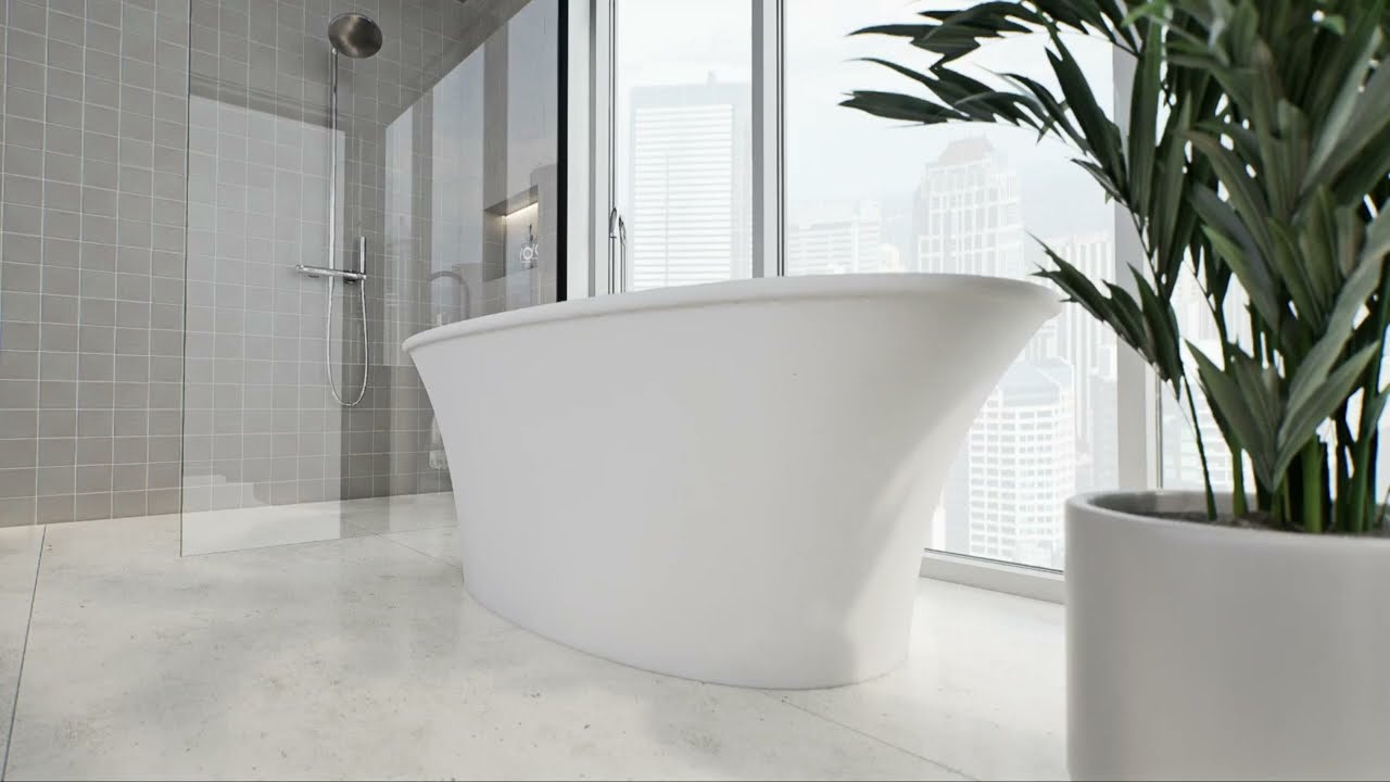 MTI AST405WHGL Charlotte Freestanding Air Tub