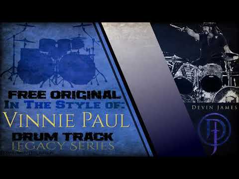 Vinnie Paul Styled Free Original Drum Track - 102 BPM (FREE DOWNLOAD) | LEGACY SERIES