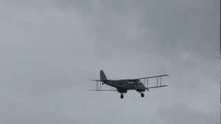 preview picture of video 'ILA 2012 - De Havilland DH 84 Dragon takeoff flight'