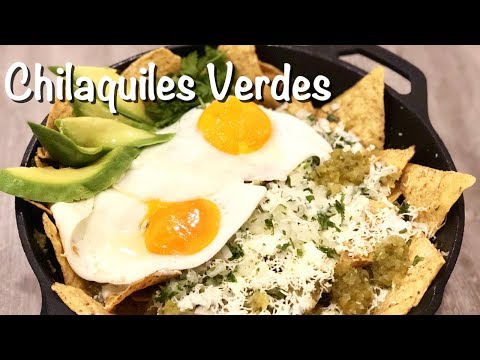 CHILAQUILES VERDES con HUEVO, Receta de Chilaquiles