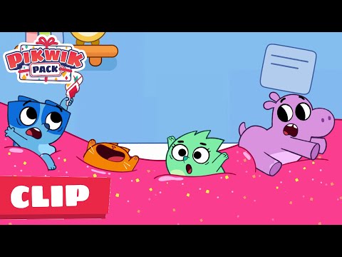 Tibor's Super Sticky Slime 🎁✨  Pikwik Pack Season 1 Episode Clip Stick Together