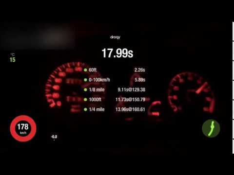Renault 19 16v turbo acceleration (0-200 km/h)